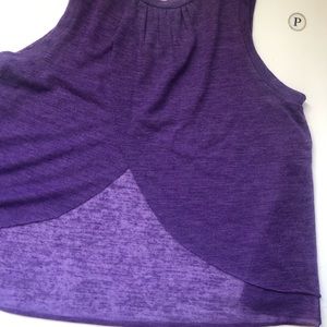 Purple Open Back Top